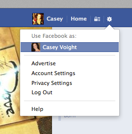 Casey Voight Facebook Page Profile switch {Megaphone Society}